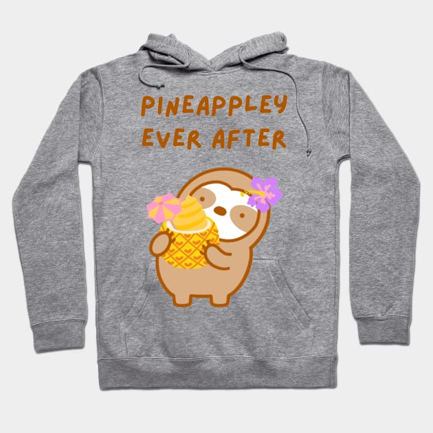 Happily Ever After Wedding Pineapple Soft Serve Sloth Hoodie by theslothinme